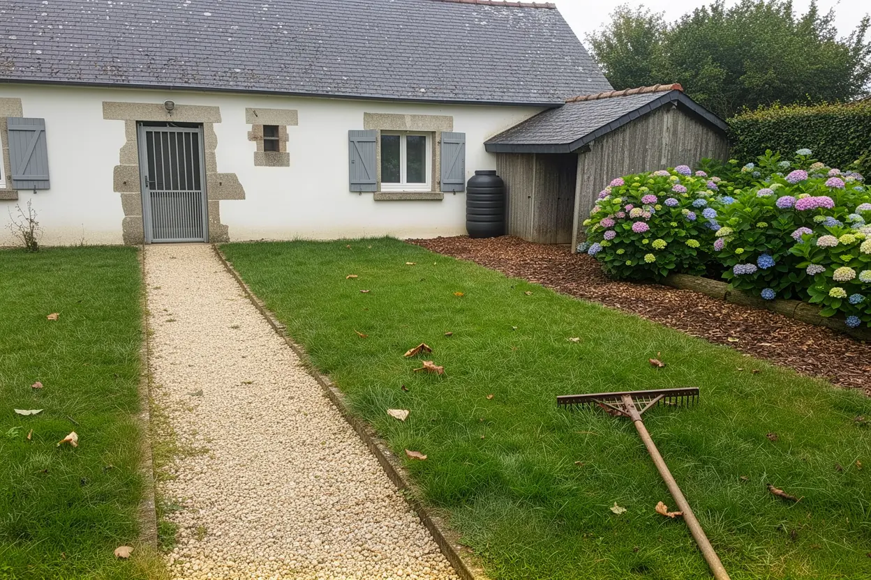 Terrain nettoyé après broyage à Saint-André-des-Eaux